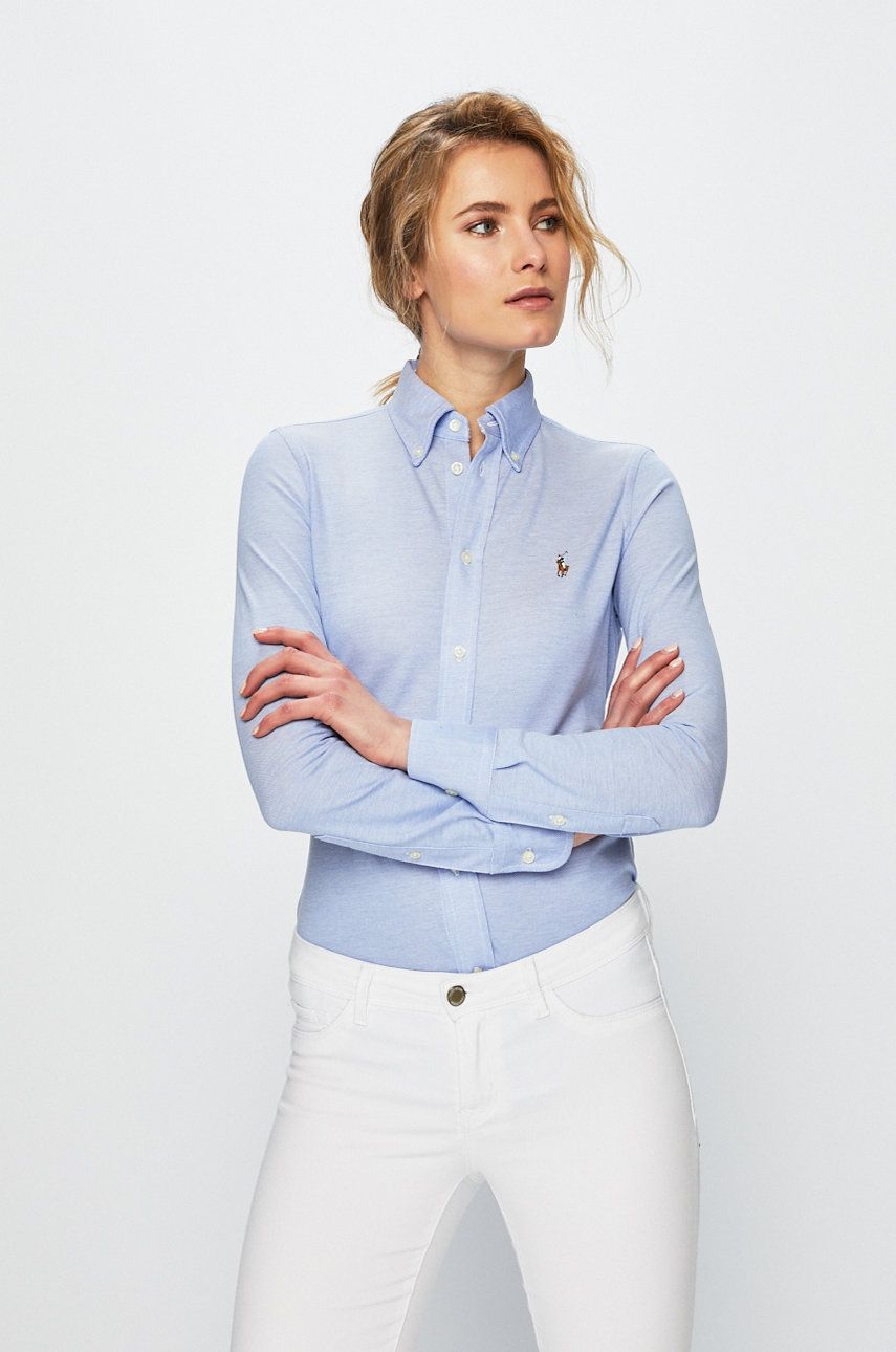 Srajce Polo by Ralph Lauren Slim Oxford Shirt Modra | 211664427001, 0