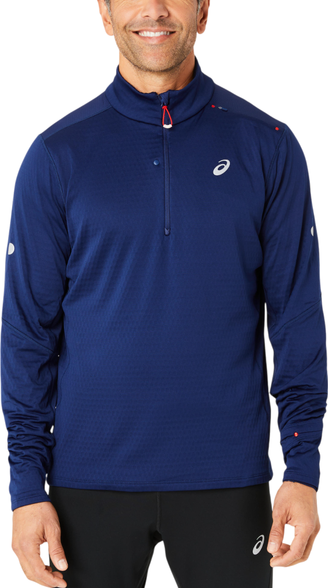 Pleteni pulover Asics Road Winter 1/2 Zip Mid Layer Top Modra | 2011d108-400