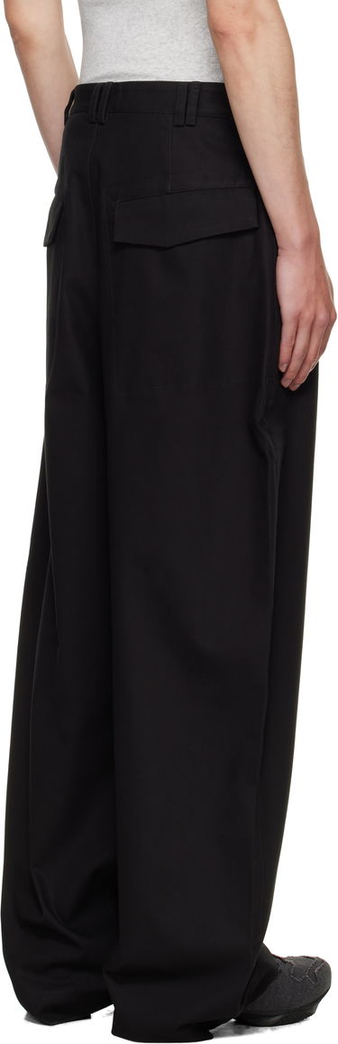 Hlače sage NATION SAGE NATION Wide Tailored Trousers Črna | S128 WIDE TAILORED TROUSER COT, 2