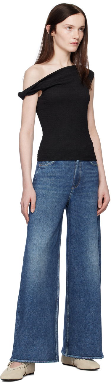 Majica brez rokavov rag & bone rag & bone Lou Off Shoulder Blouse Črna | WAC24HT032TM32, 3