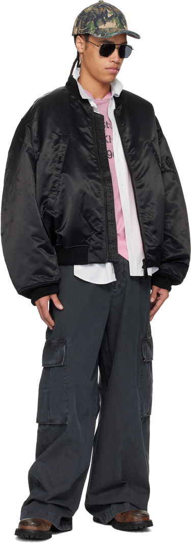 Bomber jakna Acne Studios Acne Studios Logogram Bomber Jacket Črna | B90819-, 3