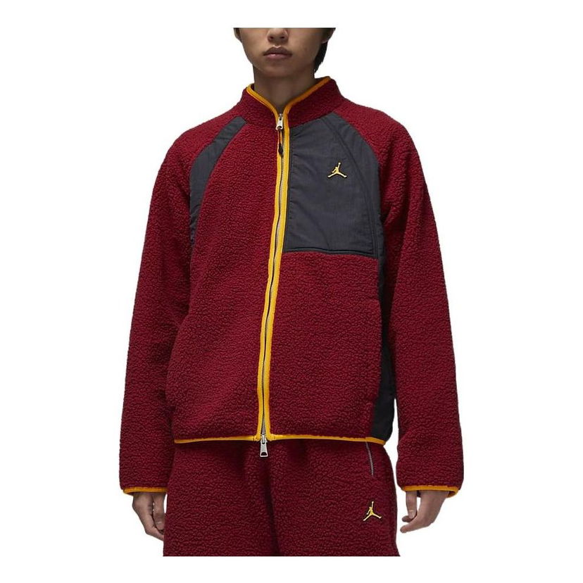 Bomber jakna Jordan Jordan Essentials Logo Fleece Jacket Rdeča | DV1584-680
