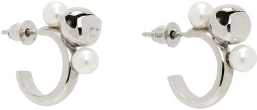 Uhani Simone Rocha Simone Rocha Mini Bell Charm Hoop Earrings Kovinski | ERG393 0904, 1