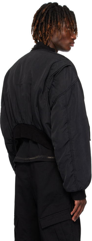 Bomber jakna We11done We11done Curved Bomber Jacket Črna | WD-JP0-25-005-U-BK, 2