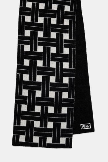 Šala KENZO Woolen Large Reversible Scarf Črna | FE68EU013JEB.02, 1