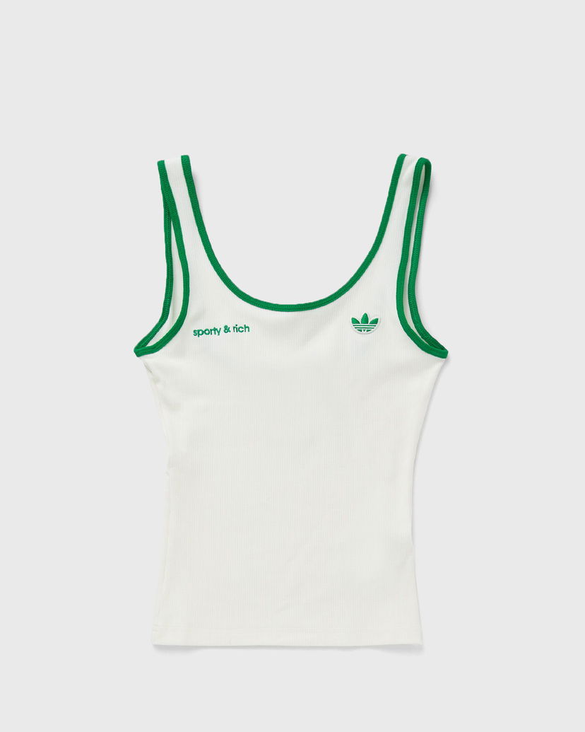 Majica brez rokavov adidas Originals Sporty & Rich Tank Top Bela | JL7202