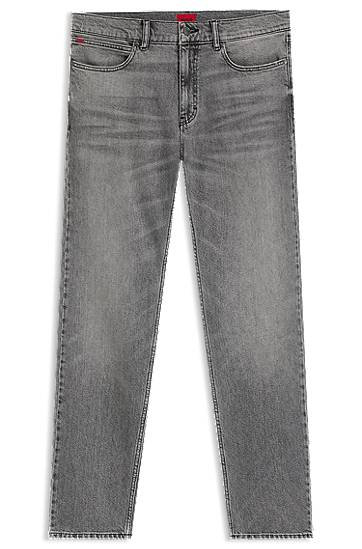 Kavbojke BOSS Slim-Fit Comfort-Stretch Jeans Siva | 50542701
