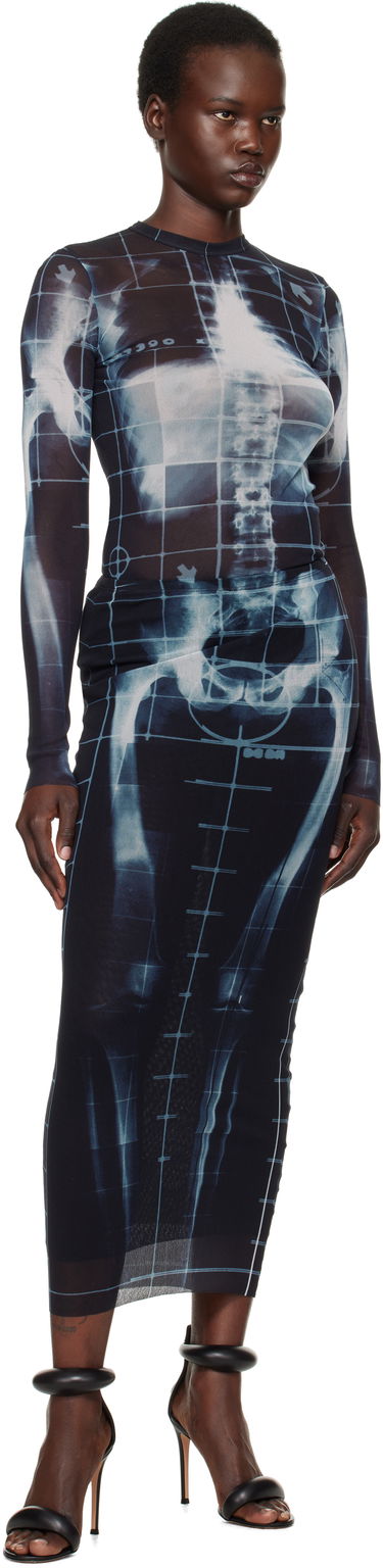 Obleke Jean Paul Gaultier Jean Paul Gaultier 'The Squeletor' Mesh T-Shirt Črna | 25/33-F-TO241-T580-005956, 4