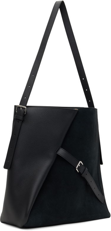 Torba za čez ramo Marni Marni Reverse Leather and Suede Tote Črna | SBMP0190U2 P8199, 1