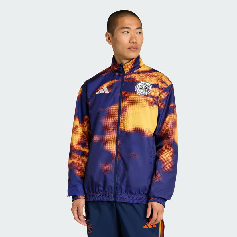 Vetrovka adidas Performance Ajax Amsterdam x ID&T Graphic Track Top Večbarvna | JZ1585