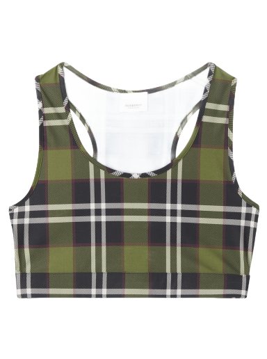 Krop-top Burberry Vintage Check Crop Top Zelena | 8055846