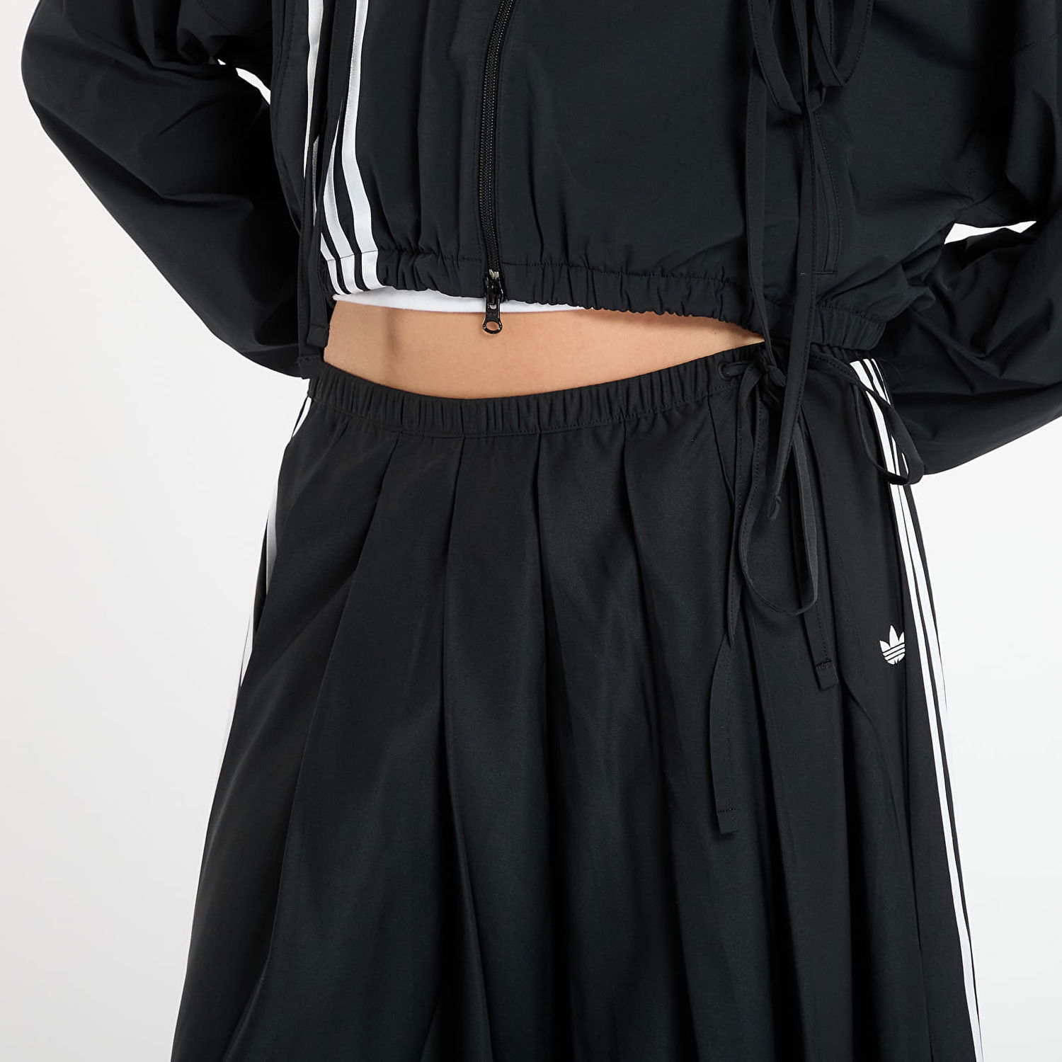 Krila adidas Performance Pleated Maxi Skirt with Tie Črna | JW0114, 1