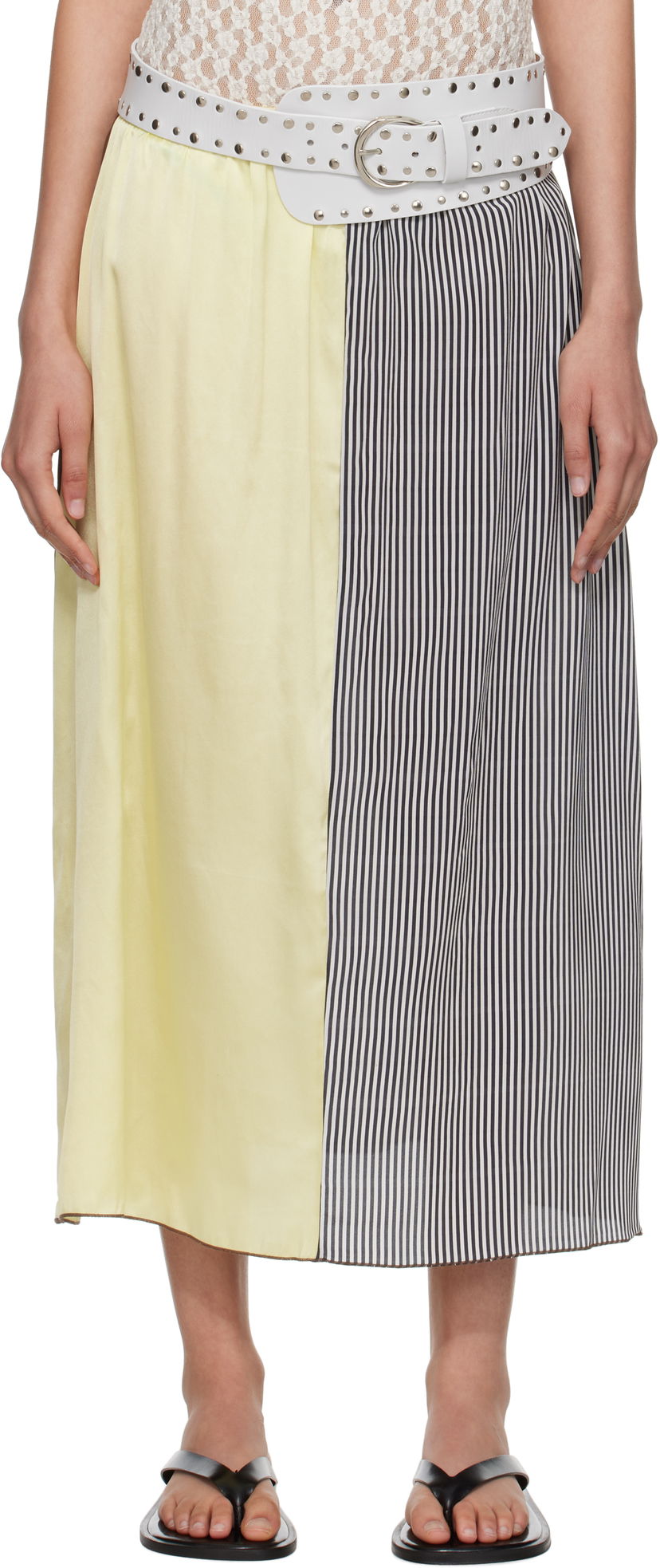 Krila Baserange Baserange Vesa Two-Tone Midi Skirt Večbarvna | Vesa Skirt