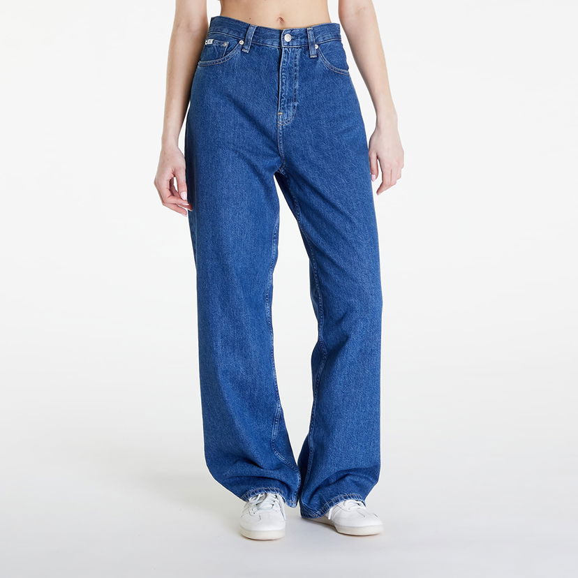 Kavbojke CALVIN KLEIN High Rise Relaxed Jeans Denim Modra | J20J223428 1A4