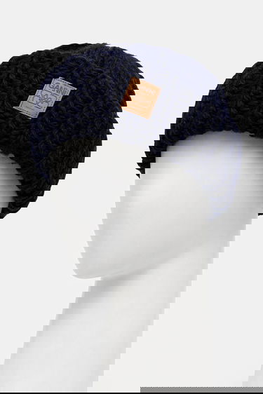 Beanie GANNI Graphic Wool Hand Knit Beanie Mornarica | A7171, 1