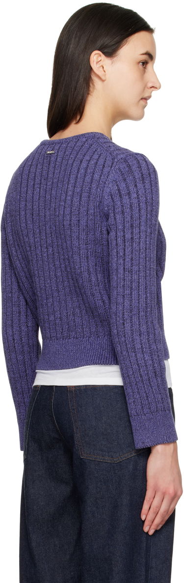 Pleteni pulover JW Anderson JW Anderson Cropped Buttoned Cardigan Lila | KW1356-YN0410, 2