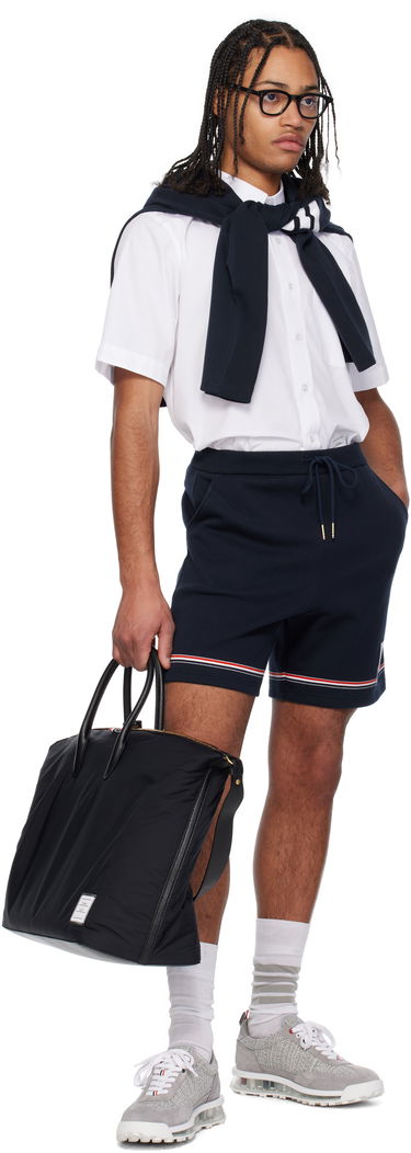 Potovalna torba Thom Browne Thom Browne Polly Twill Duffle Bag Črna | UAG219A-07259, 3