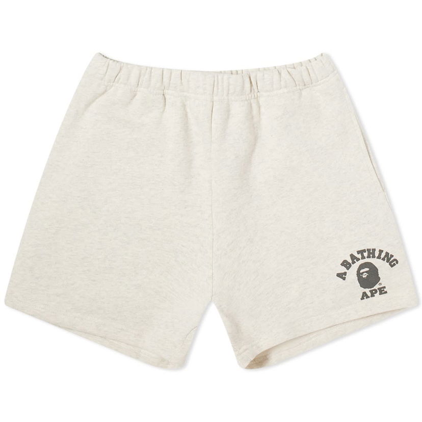 Kratke hlače BAPE A Bathing Ape College Sweat Shorts Siva | 001SPJ802001L-GRY