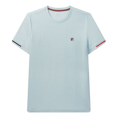 Majica FILA Jacquard Short Sleeve T-Shirt Modra | F11M031113F-LB