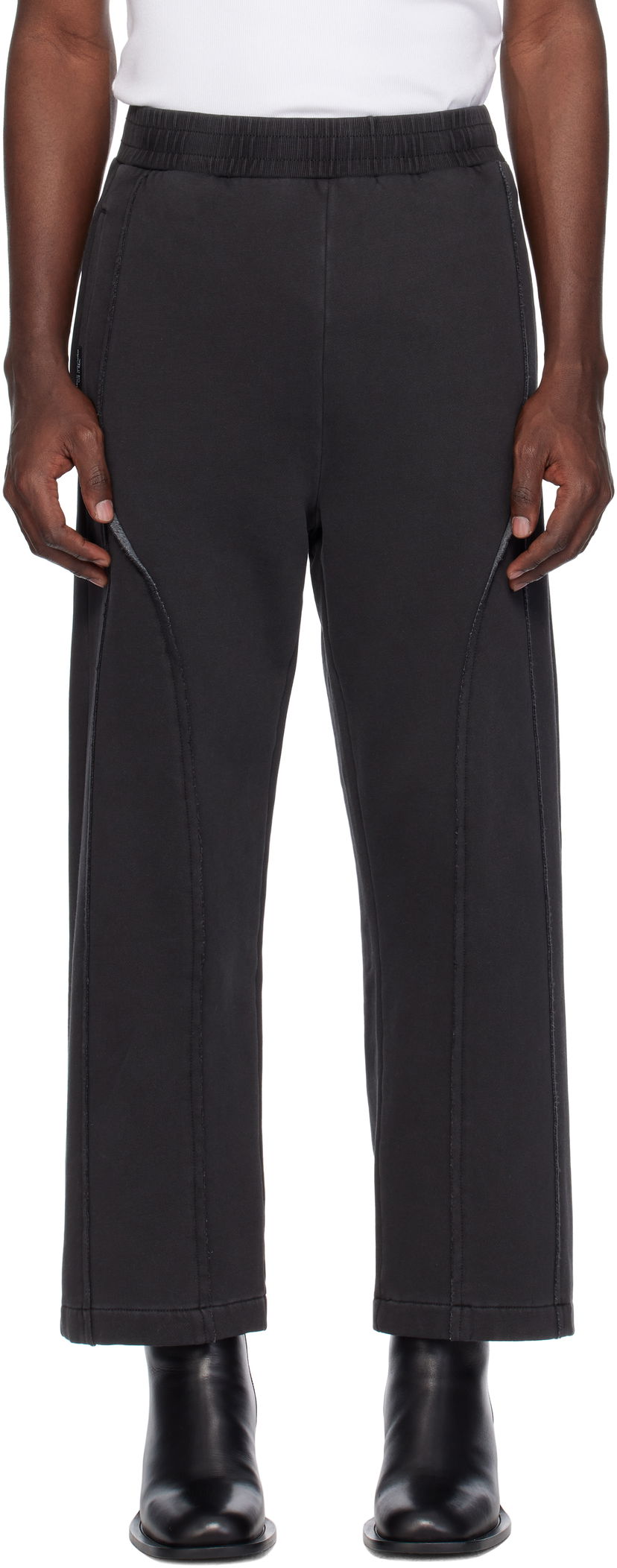 Trenirka izzue Izzue Paneled Sweatpants Črna | IZXPTN6721W4NBKX