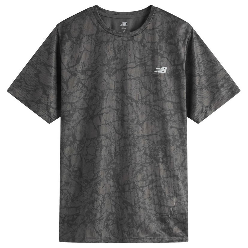 Majica New Balance Athletics Printed T-Shirt Siva | MT51207-BK