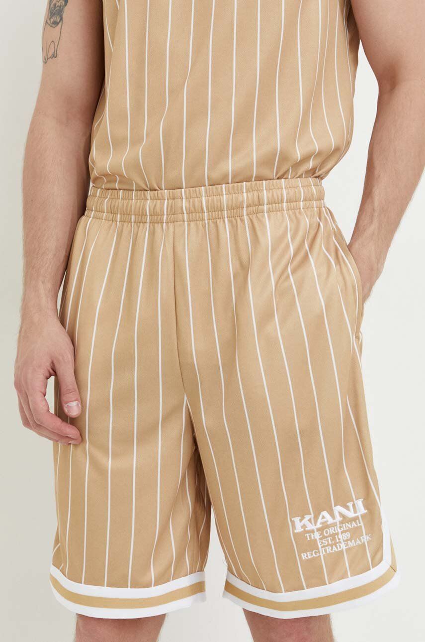 Kratke hlače Karl Kani Retro Pinstripes Mesh Shorts Bež | 6013401, 0