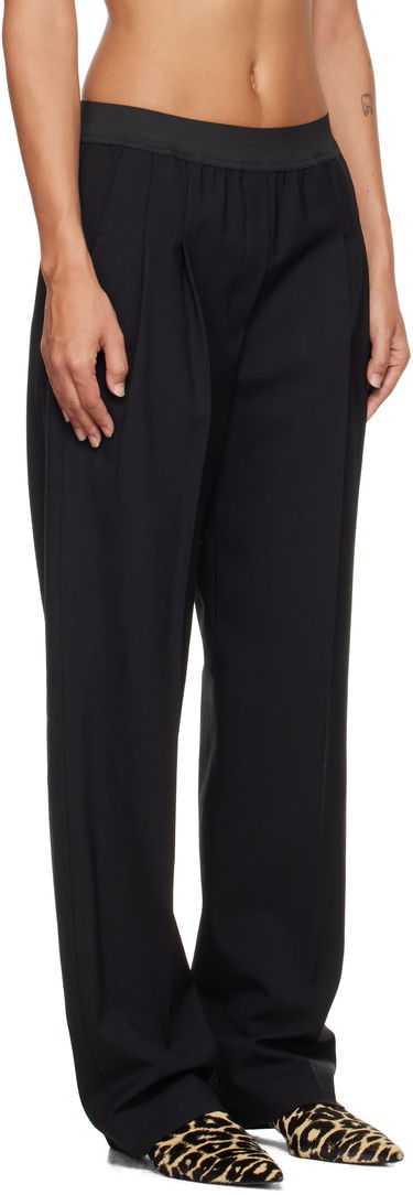 Hlače Loulou de Saison Loulou de Saison Elasticated Waistline Trousers Črna | NIRO, 1