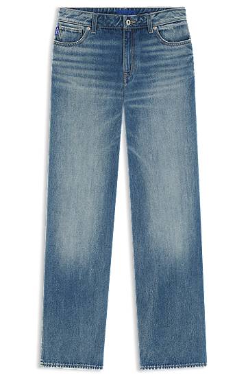 Kavbojke BOSS Baggy Jeans Modra | 50541539