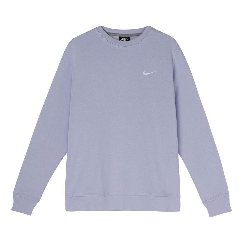 Pleteni pulover Nike Solid Color Embroidered Logo Sweatshirt Lila | 916609-539