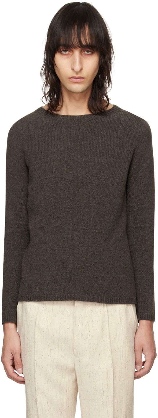 Pleteni pulover Max Mara Max Mara Georg Knit Sweater Rjava | 19361011