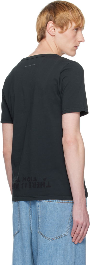 Majica Maison Margiela MM6 Maison Margiela V-Neck Jersey T-Shirt Črna | SH2GC0022 M20115, 2