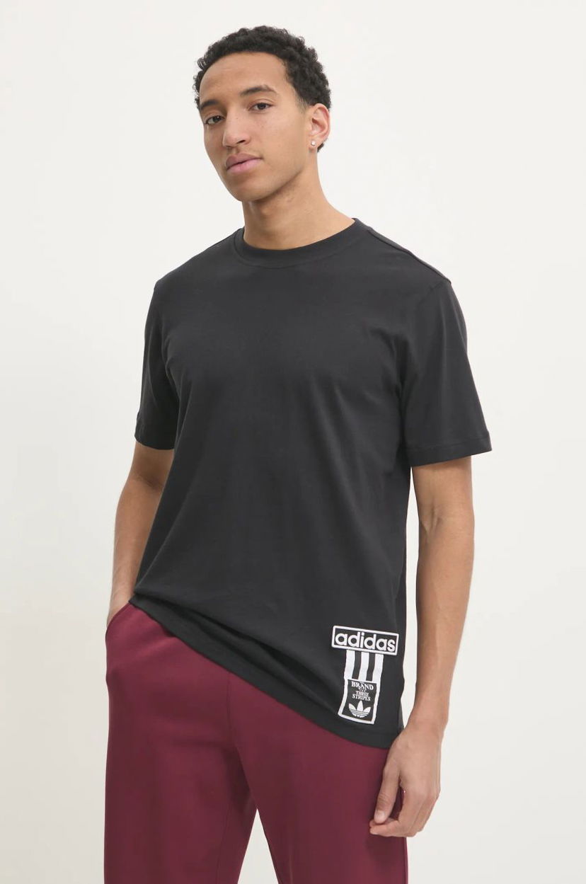 Majica adidas Originals Black Graphic T-Shirt Črna | JD4194