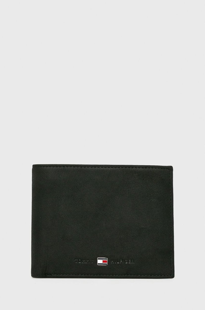Denarnica Tommy Hilfiger Johnson Leather Wallet Črna | AM0AM00665