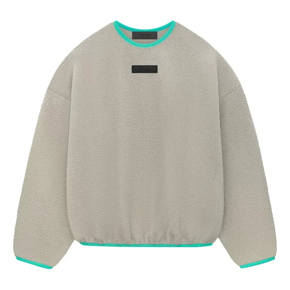 Pleteni pulover Fear of God Essentials Polar Fleece Crewneck Siva | 192SP244705F, 0