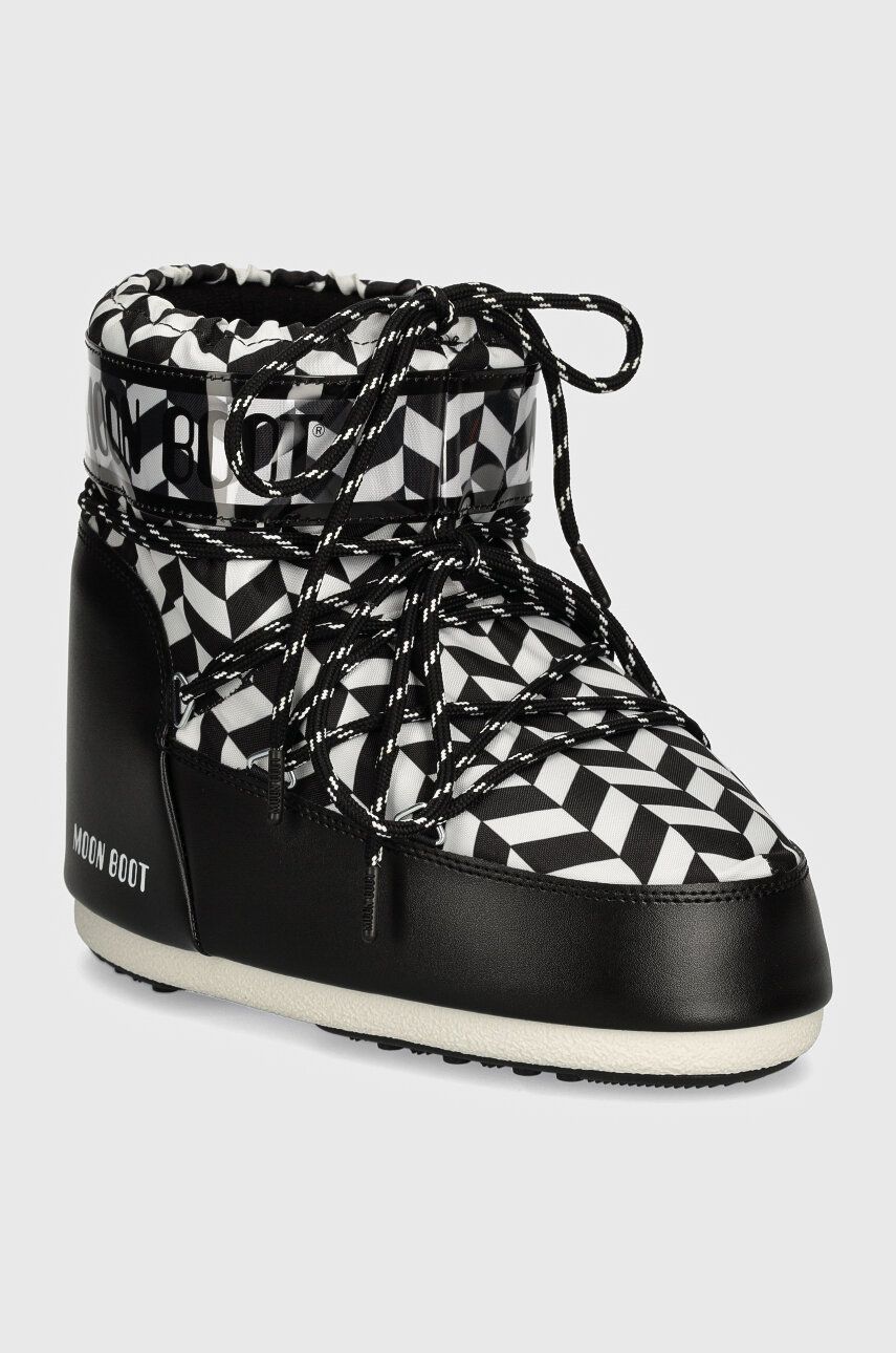 Superge in čevlji Moon Boot MB ICON LOW OPTICAL Boots Črna | 80D1409550.NA02, 0