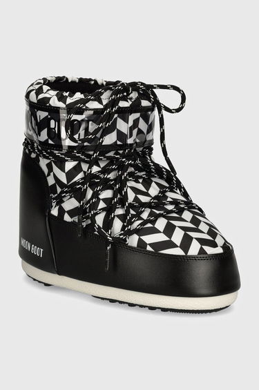 Superge in čevlji Moon Boot MB ICON LOW OPTICAL Boots Črna | 80D1409550.NA02, 0