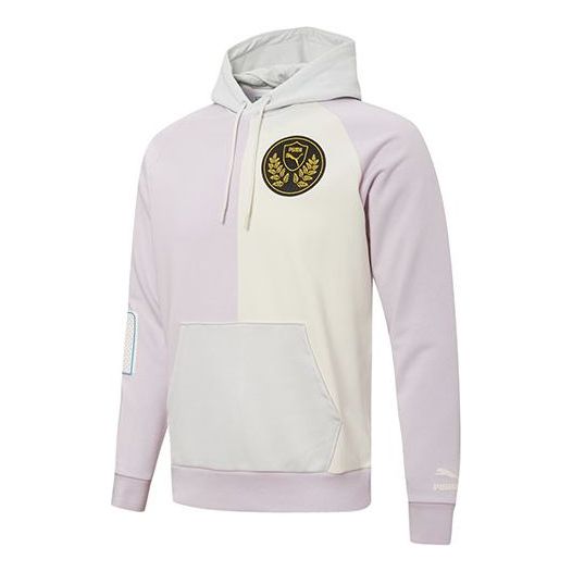 Pulover Puma Mix Badge Splicing Hoodie Lila | 537005-17