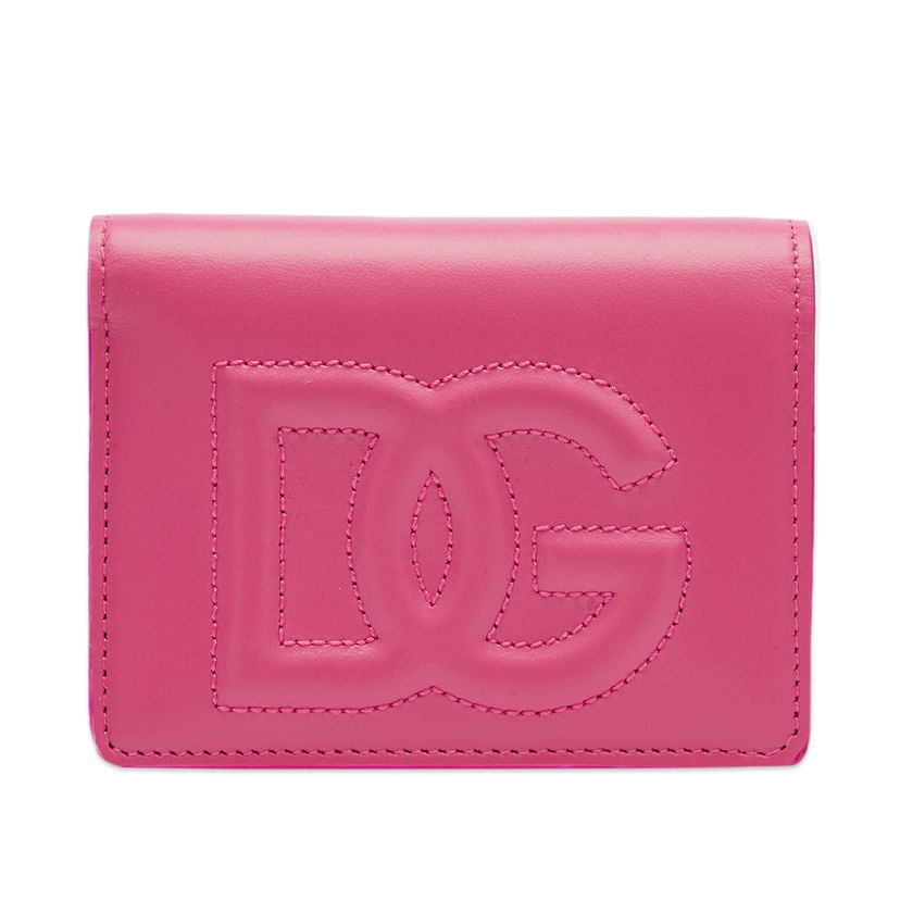 Denarnica Dolce & Gabbana Logo Leather Mini Wallet Glicine Roza | BI1211AG081-80441