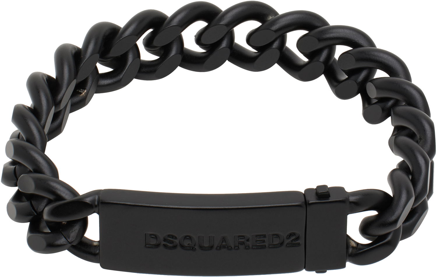 Zapestnica DSQUARED2 Dsquared2 Chained2 Matte Bracelet Črna | ARM0123_69200001_2124, 0