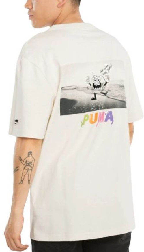 Majica Puma Downtown Graphic Tee Bela | 53159688, 1