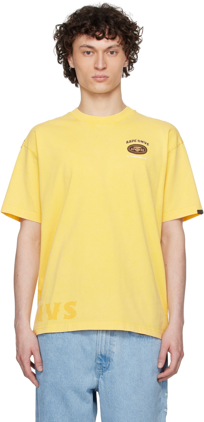 Majica AAPE by A Bathing Ape AAPE by A Bathing Ape Fancy Main T-Shirt Rumena | AAPTEM1671XXNYEL