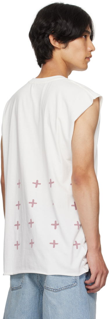 Majica brez rokavov Ksubi Ksubi Paradiso Cut Off Tank Top Bela | MPF25TA002, 2