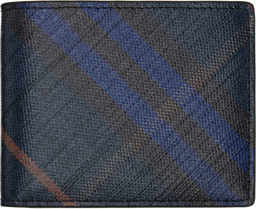 Denarnica Burberry Burberry Check Bifold Wallet Mornarica | 8112353