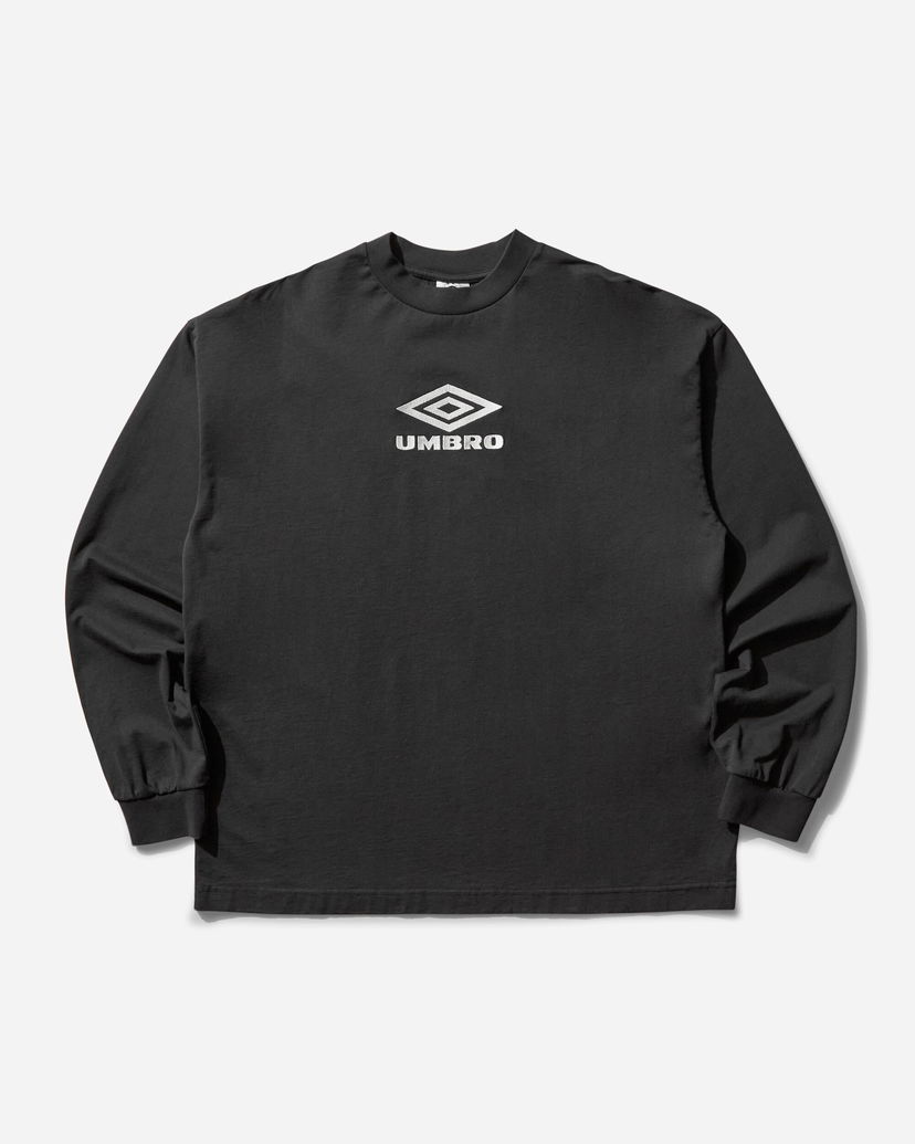 Majica Umbro OG Logo Longsleeve T-Shirt Črna | UBMW0237JY54 BLK0052