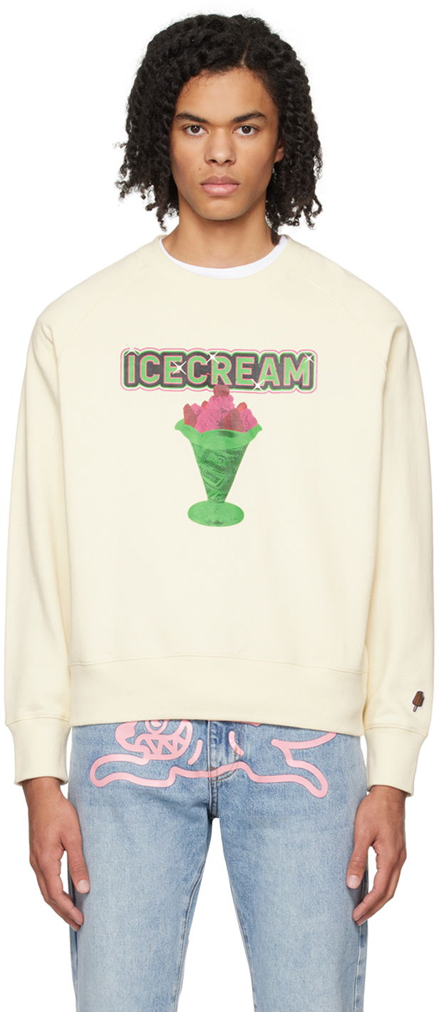 Pleteni pulover BBC IceCream ICECREAM Sundae Sweatshirt Bež | IC23424