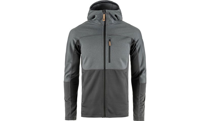 Pulover FJÄLLRÄVEN Abisko Trail Hooded Fleece Jacket Siva | F82257-048-020