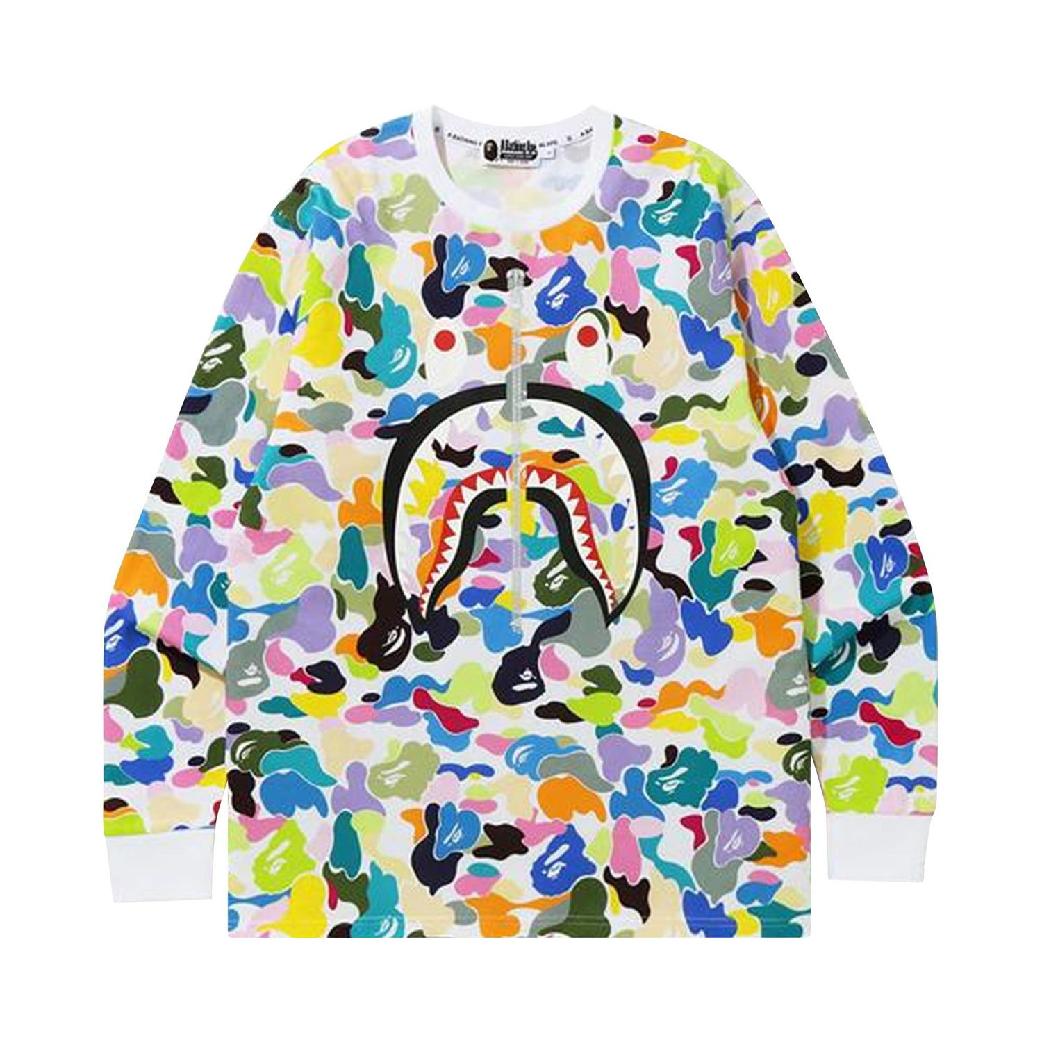 Majica BAPE Multi Camo Shark Tee Večbarvna | 1G80 111 008 WHITE, 1