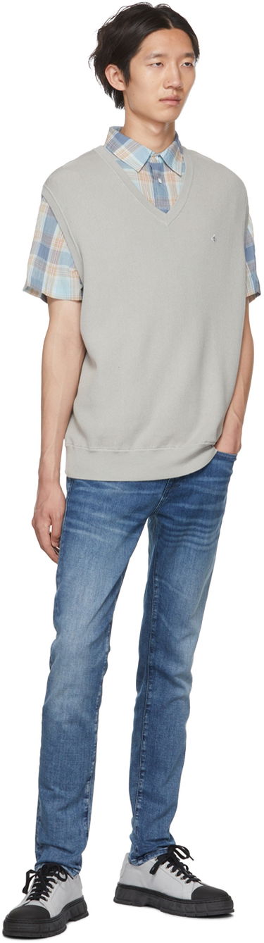 Pleteni pulover rag & bone Winslow Knit Vest Siva | MBS22P012LL12, 3