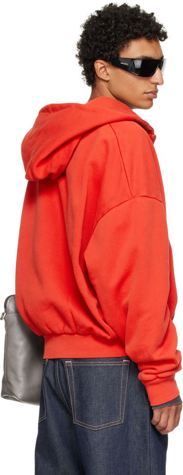 Pulover Entire Studios Entire Studios Thermal Zip-Up Hoodie Rdeča | ES2488CH, 2