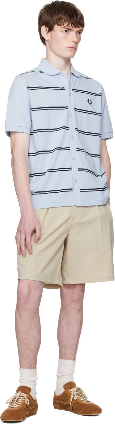 Polo majica Fred Perry Fred Perry Striped Button-Through Polo Modra | M9906, 3
